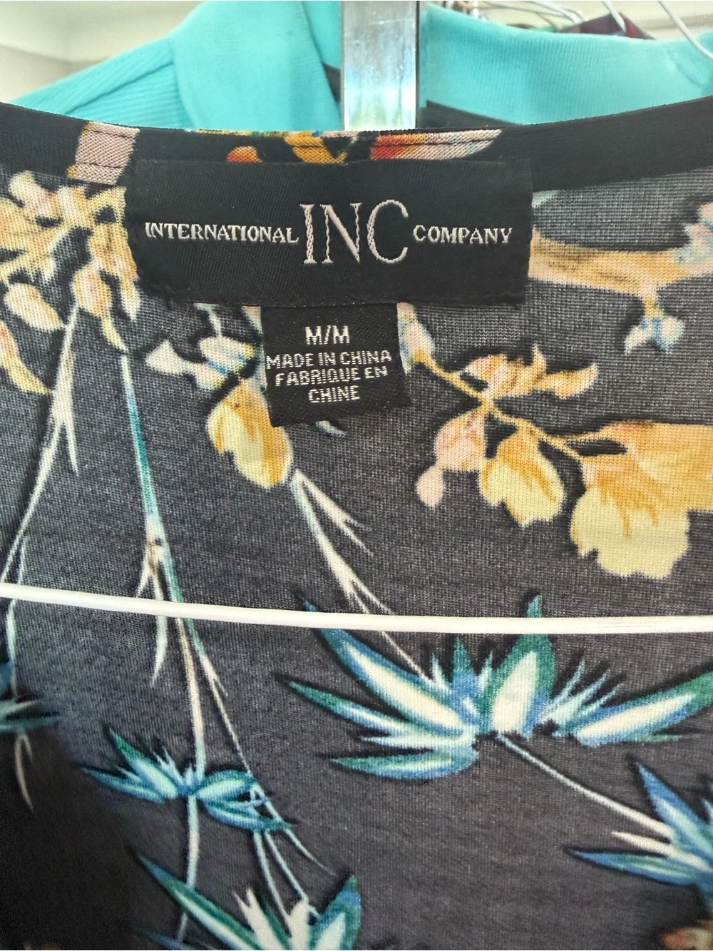 INC International Concepts Floral Maxi Dress Black Multi Size Medium - Picture 2 of 6